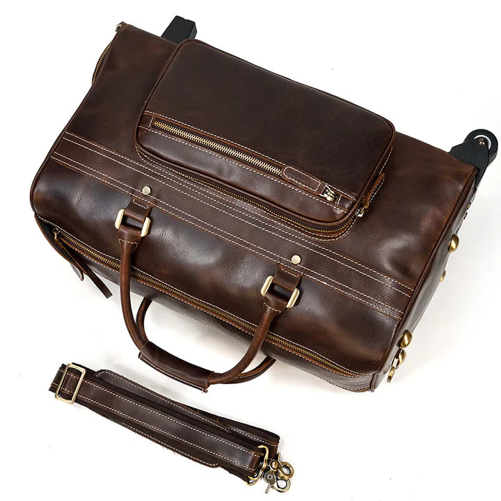Newsbirds Rolling Leather Luggage