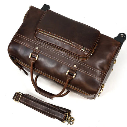 Newsbirds Rolling Leather Luggage