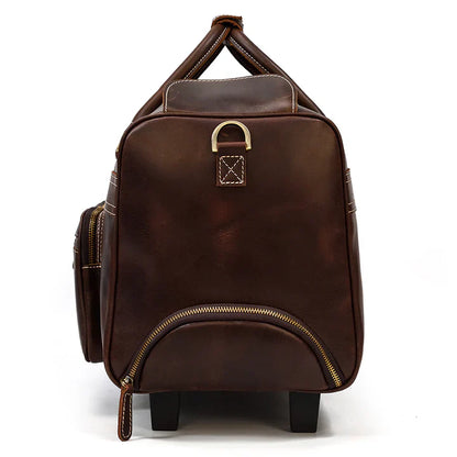 Newsbirds Rolling Leather Luggage