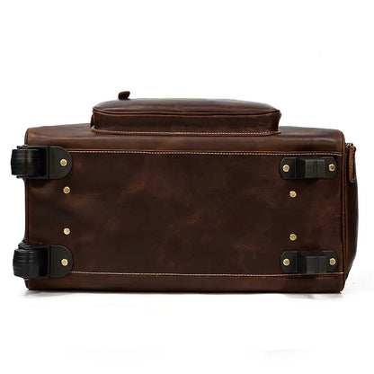 Newsbirds Rolling Leather Luggage