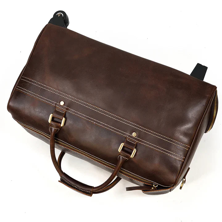 Newsbirds Rolling Leather Luggage