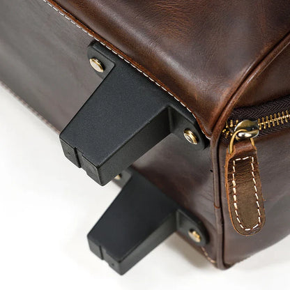 Newsbirds Rolling Leather Luggage
