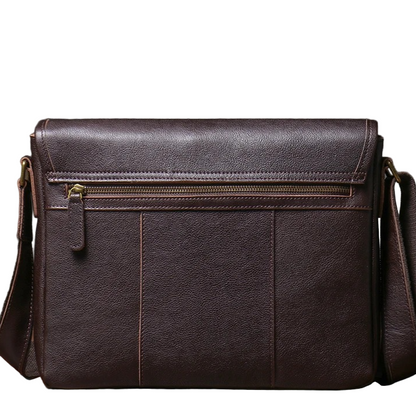 Lida Leather Messenger Satchel