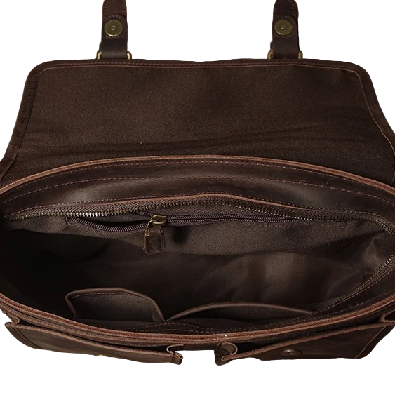 Lida Leather Messenger Satchel