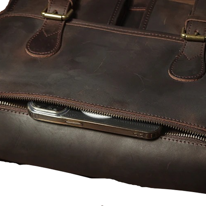 Lida Leather Messenger Satchel