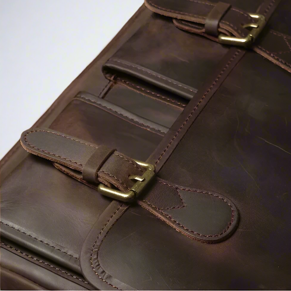 Lida Leather Messenger Satchel