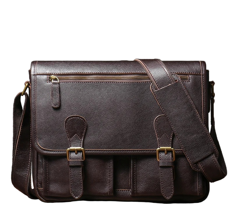 Lida Leather Messenger Satchel