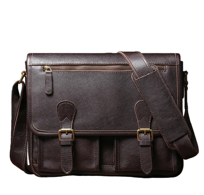 Lida Leather Messenger Satchel