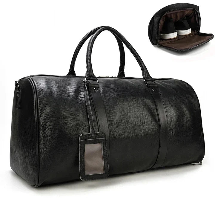 Karchala Leather Weekender Bag