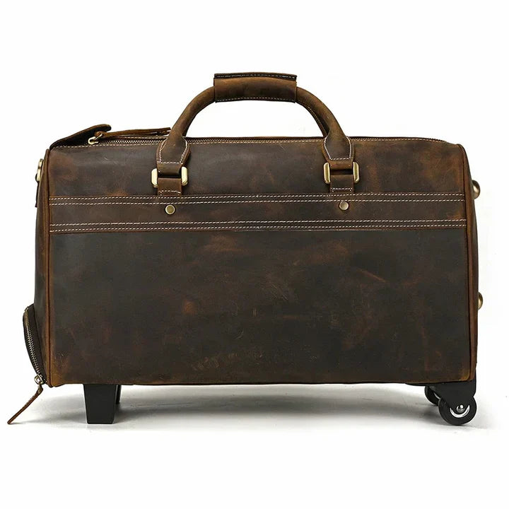 Newsbirds Rolling Leather Luggage