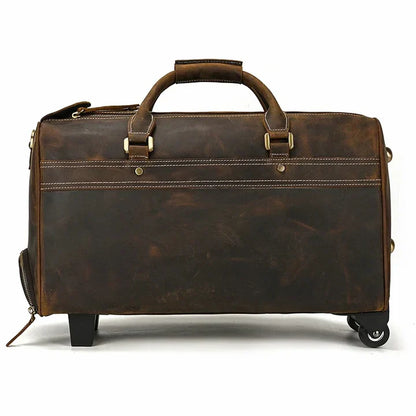 Newsbirds Rolling Leather Luggage