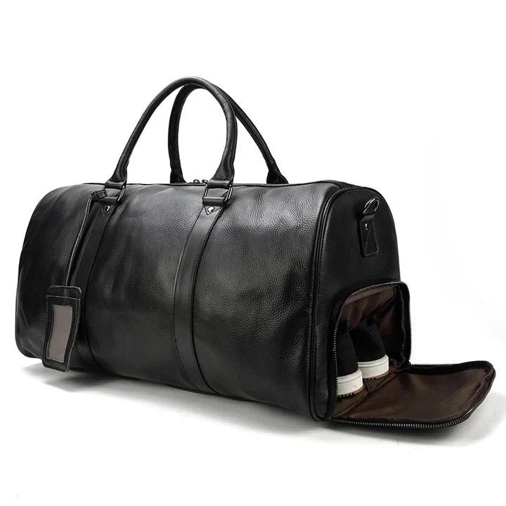 Karchala Leather Weekender Bag